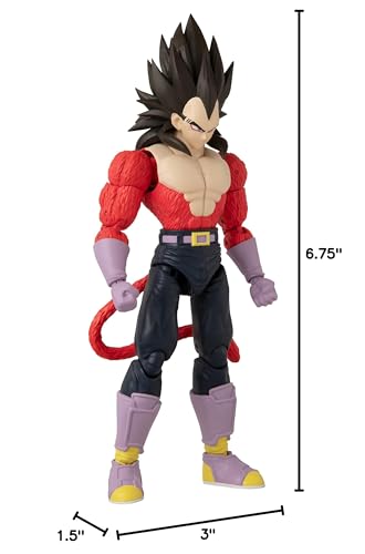 Dragon Stars Series Super Saiyan 4 Vegeta display pose in 6.5-inch scale.