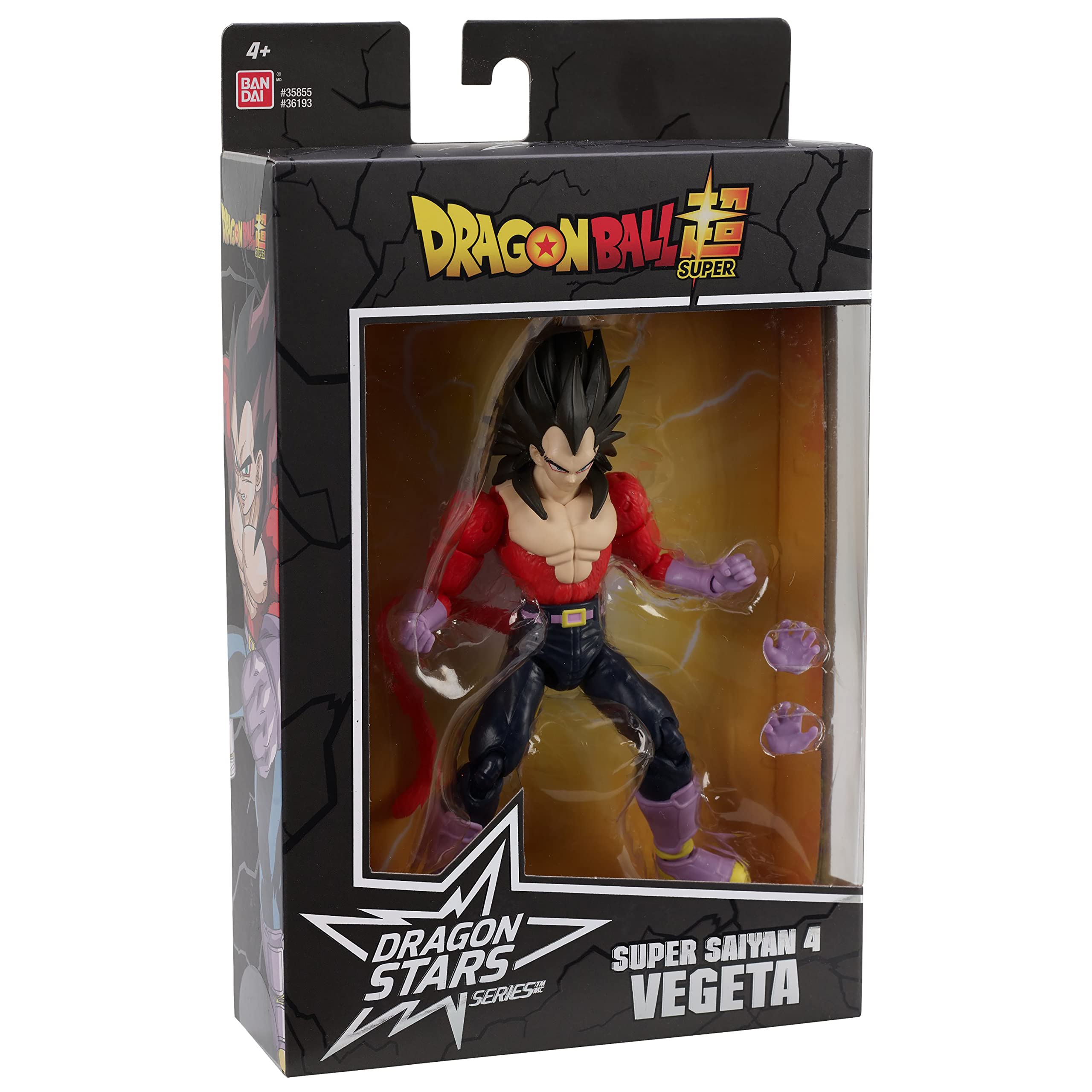 Dragon Stars Series Super Saiyan 4 Vegeta close-up face sculpt.