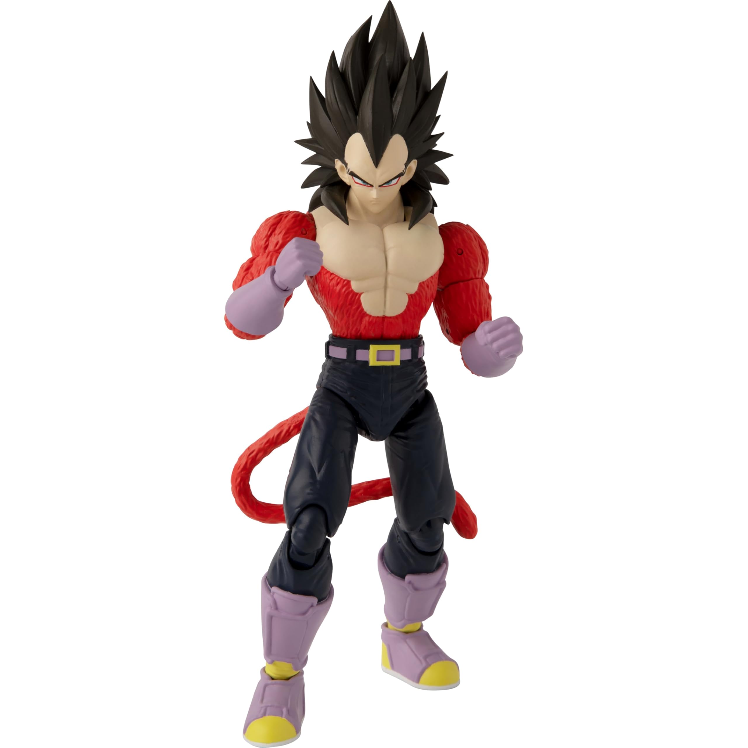 Dragon Stars Series Super Saiyan 4 Vegeta front view with detailed sculpt and articulation.