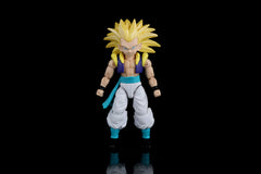 Dragon Stars Super Saiyan 3 Gotenks articulation-20-points, ready for dynamic poses and action scene recreations.