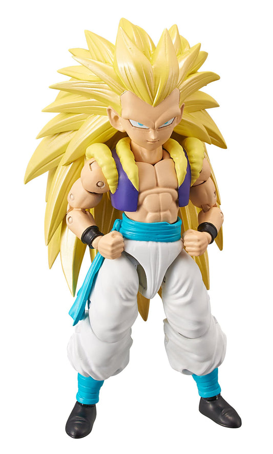 Dragon Stars Super Saiyan 3 Gotenks action figure, front view, ideal for display and pose-ready play.