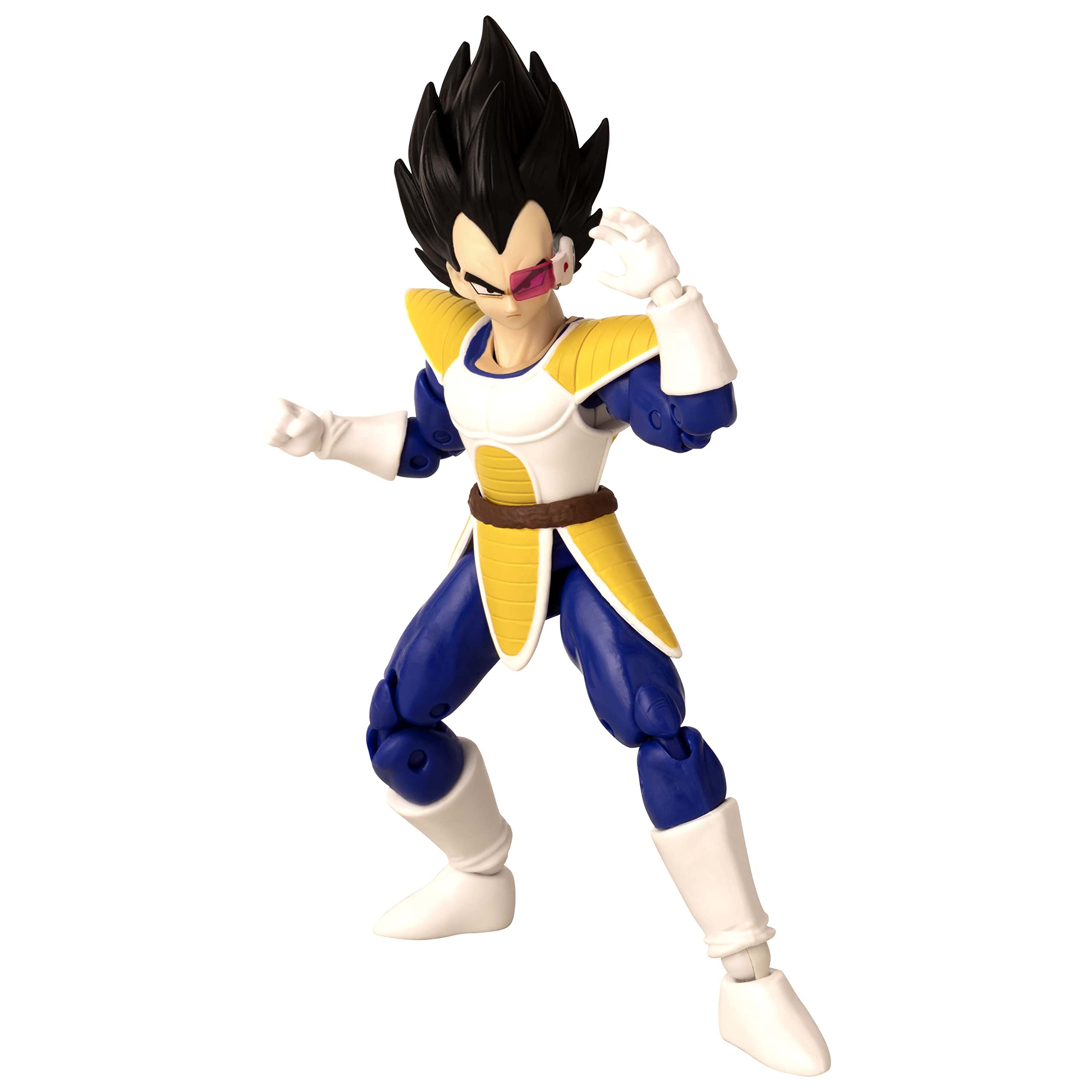Dragon Stars Vegeta Kai ver side-pose emphasizes dynamic articulation options for posing.