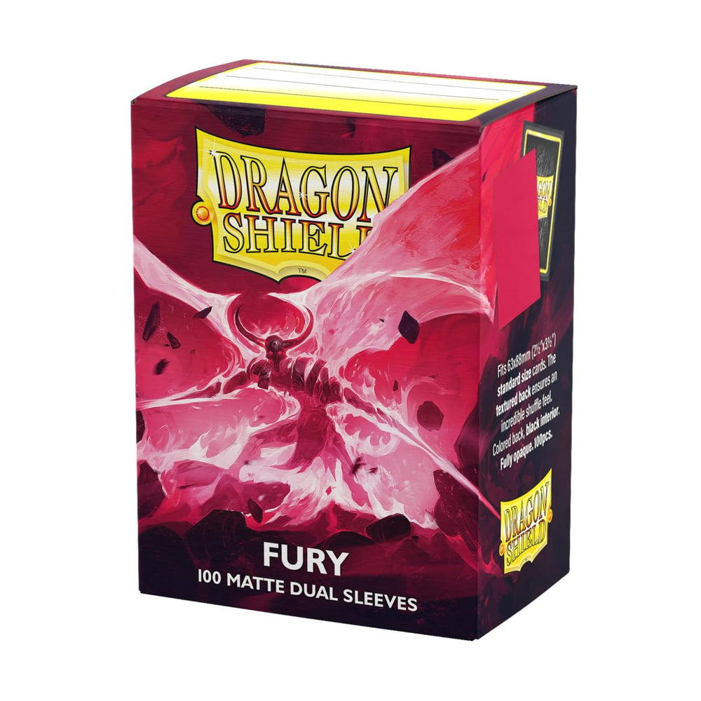 Dragon Shield Fury matte dual sleeve box image showing organized, protected decks.