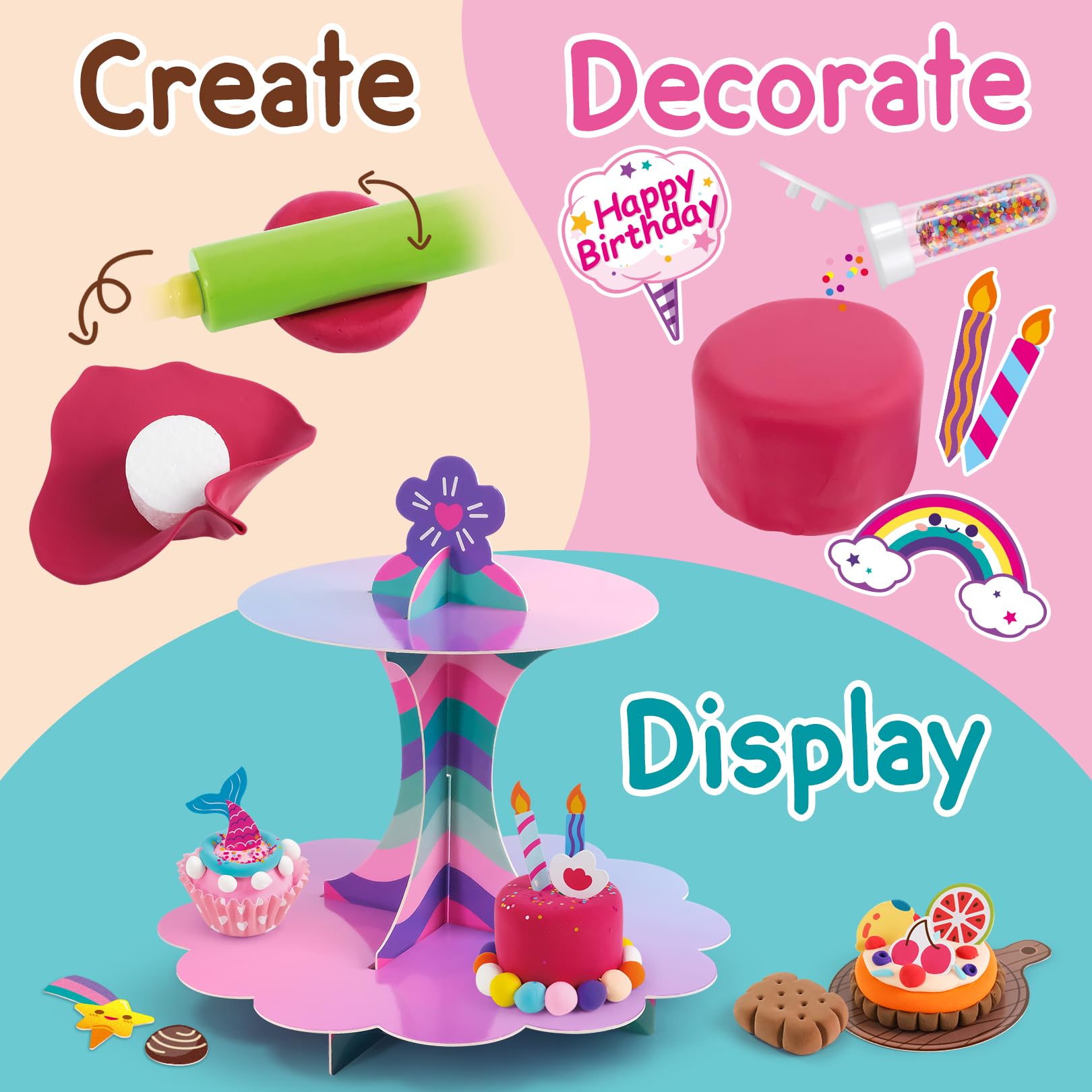 Drama Planet dessert creations tutorial book guides kids through mini cake ideas.