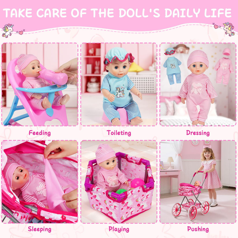 DRAMATION playpen and dining chair for doll enhances role-play meals.