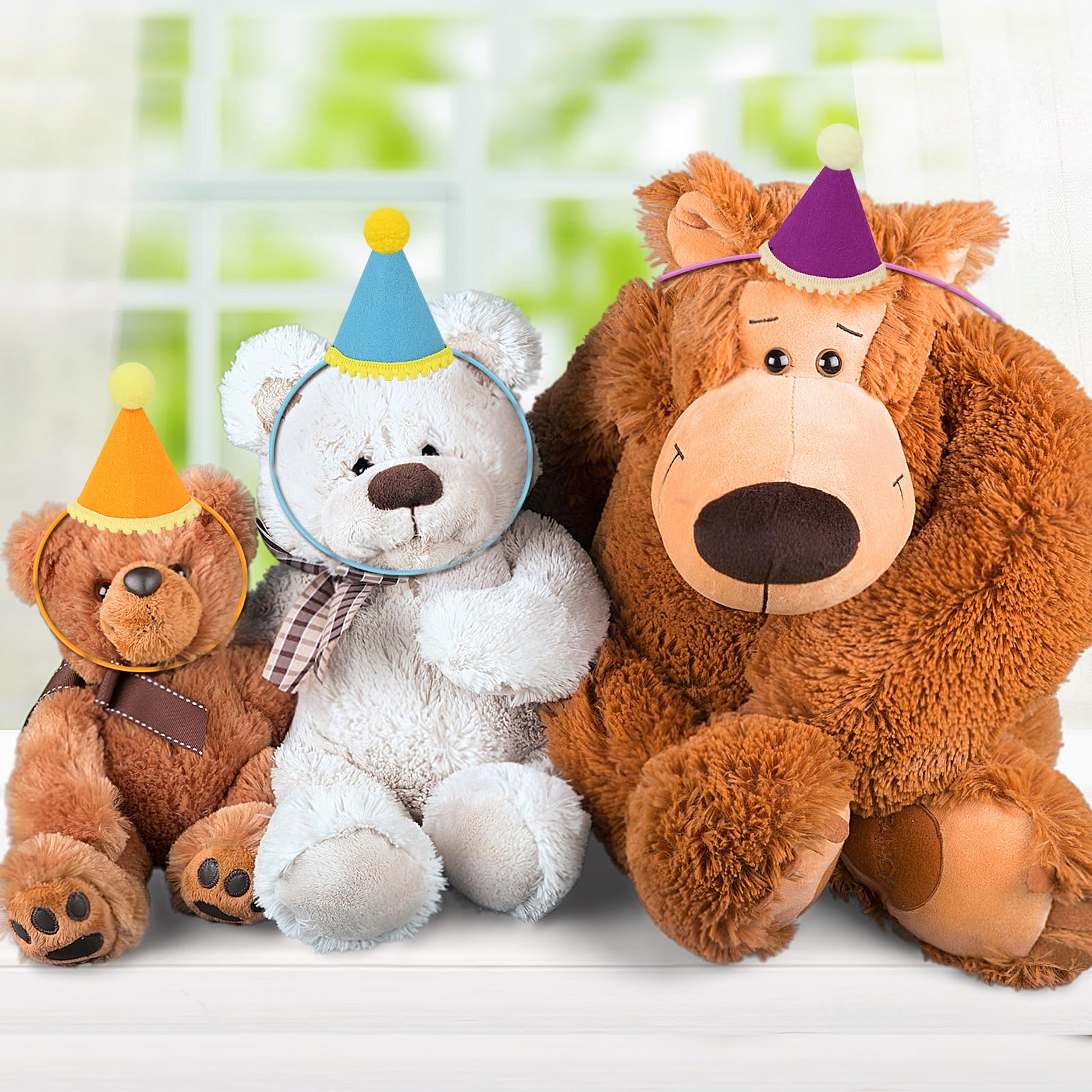 DRANSMIC rainbow hats serve as a playful photoshoot prop and decor.