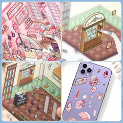 Draupnir DIY 3D House Stickers bookstore scene sparks creativity on walls and gadgets