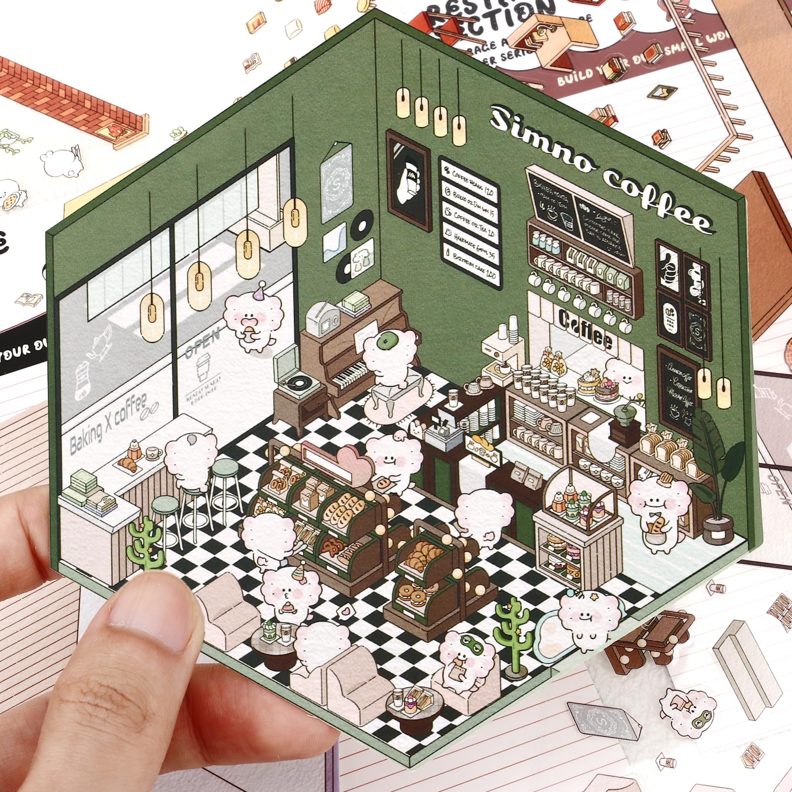 Draupnir DIY 3D House Stickers music bar scene inspire playful organization.