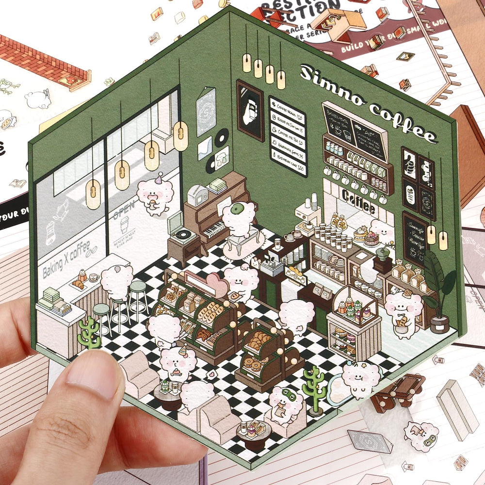 Draupnir DIY 3D House Stickers music bar scene inspire playful organization.