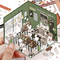 Draupnir DIY 3D House Stickers music bar scene inspire playful organization.