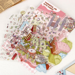 Draupnir DIY 3D House Stickers music bar scene sparks stylish room accents and play