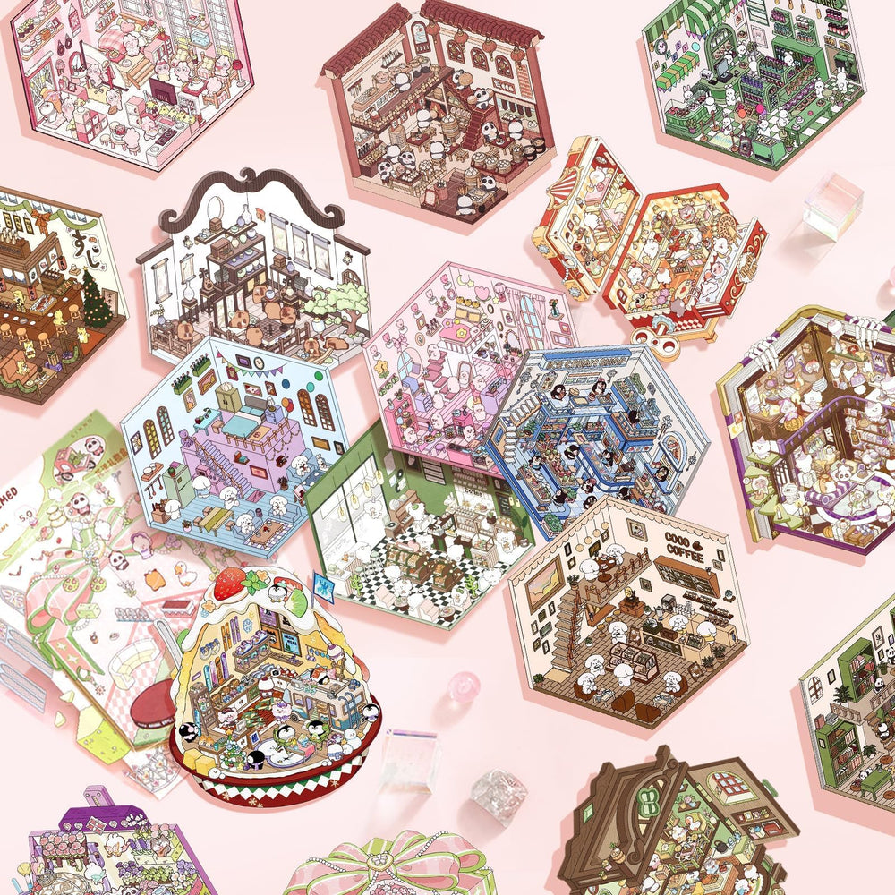 Draupnir DIY 3D House Stickers themed sets spark imagination across rooms