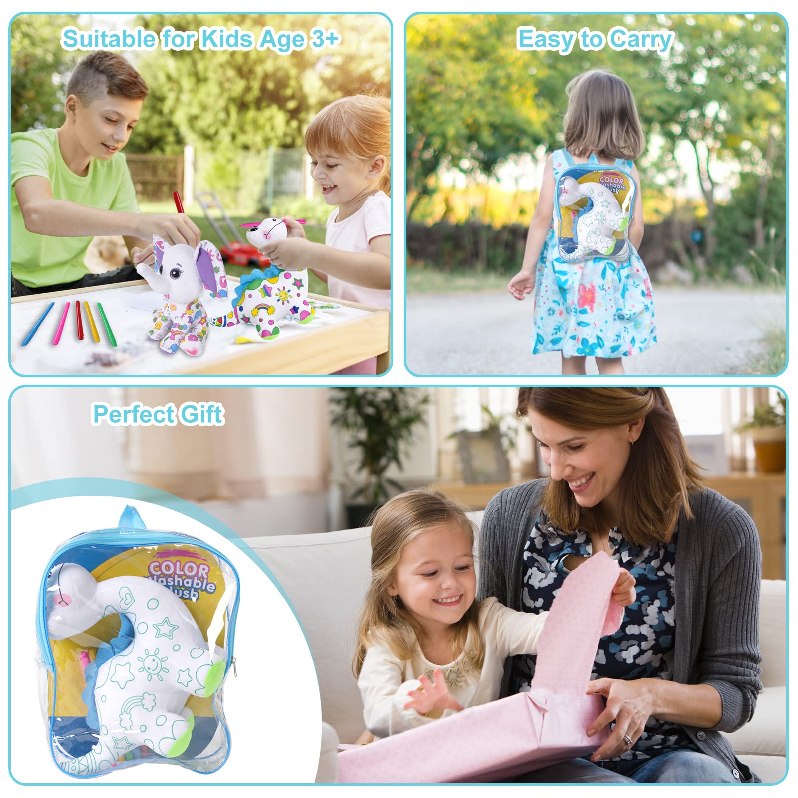 DrawMyToy coloring dinosaur plush side view highlights details ideal for personalization