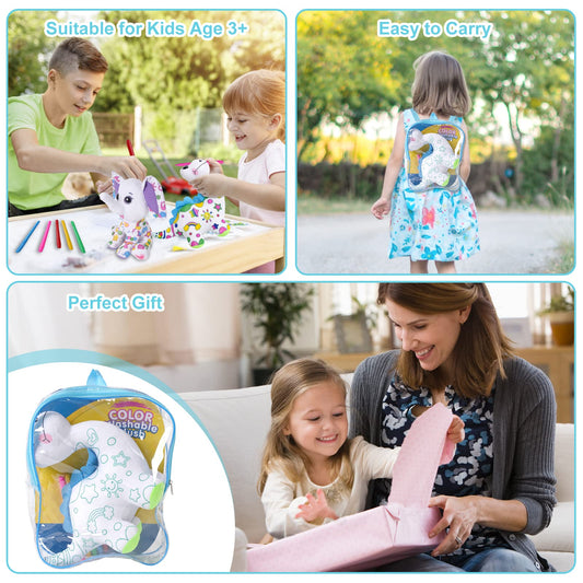 DrawMyToy coloring dinosaur plush side view highlights details ideal for personalization