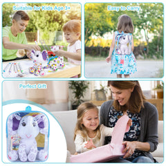 DrawMyToy soft polyester fabric feels gentle on little hands.