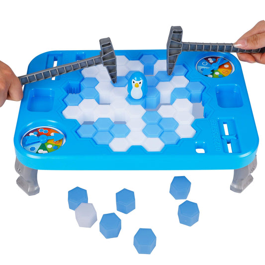 DR.DUDU Ice Breaker penguin on ice block engages kids in coordinated play