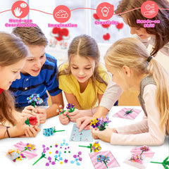 DREACAREFT sturdy ABS blocks in bright colors for long lasting Valentines.