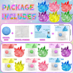 DREACAREFT crystal growing kit with valentines card for personalized gifts