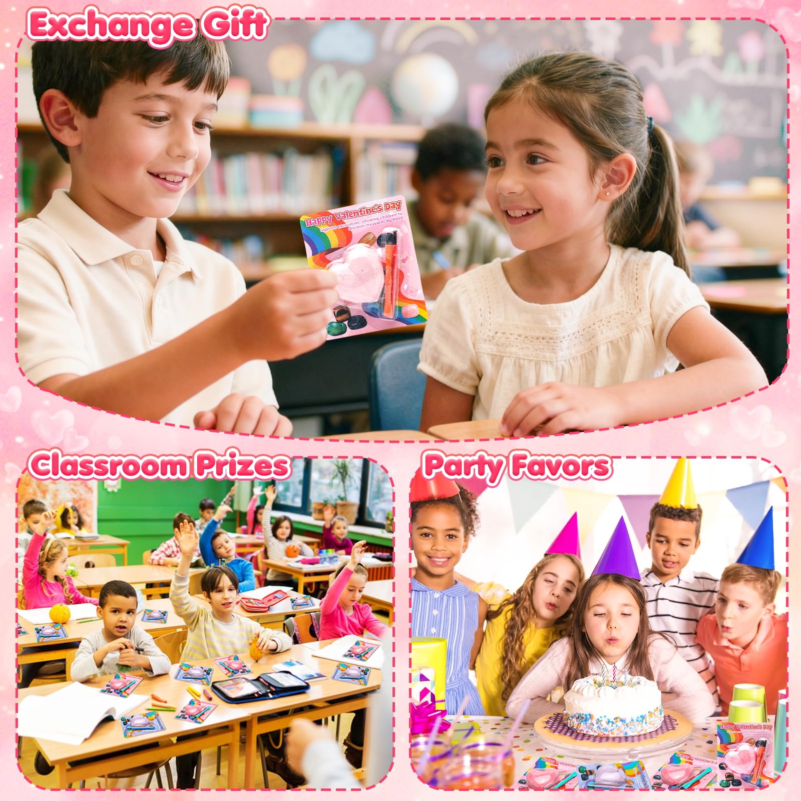DREACAREFT 24-pack valentines cards perfect for party favors and goody bags