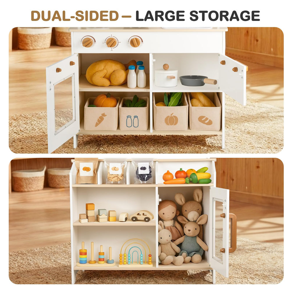 Dream Building solid wood finish offering warm, durable play surface