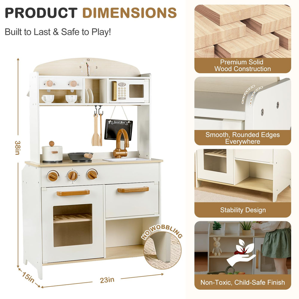 Dream Building two-sided design flipping between chef and shop worlds