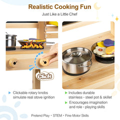 DREAM BUILDING mud kitchen 25-piece accessory set fuels creative washing, stirring, and serving pretend meals