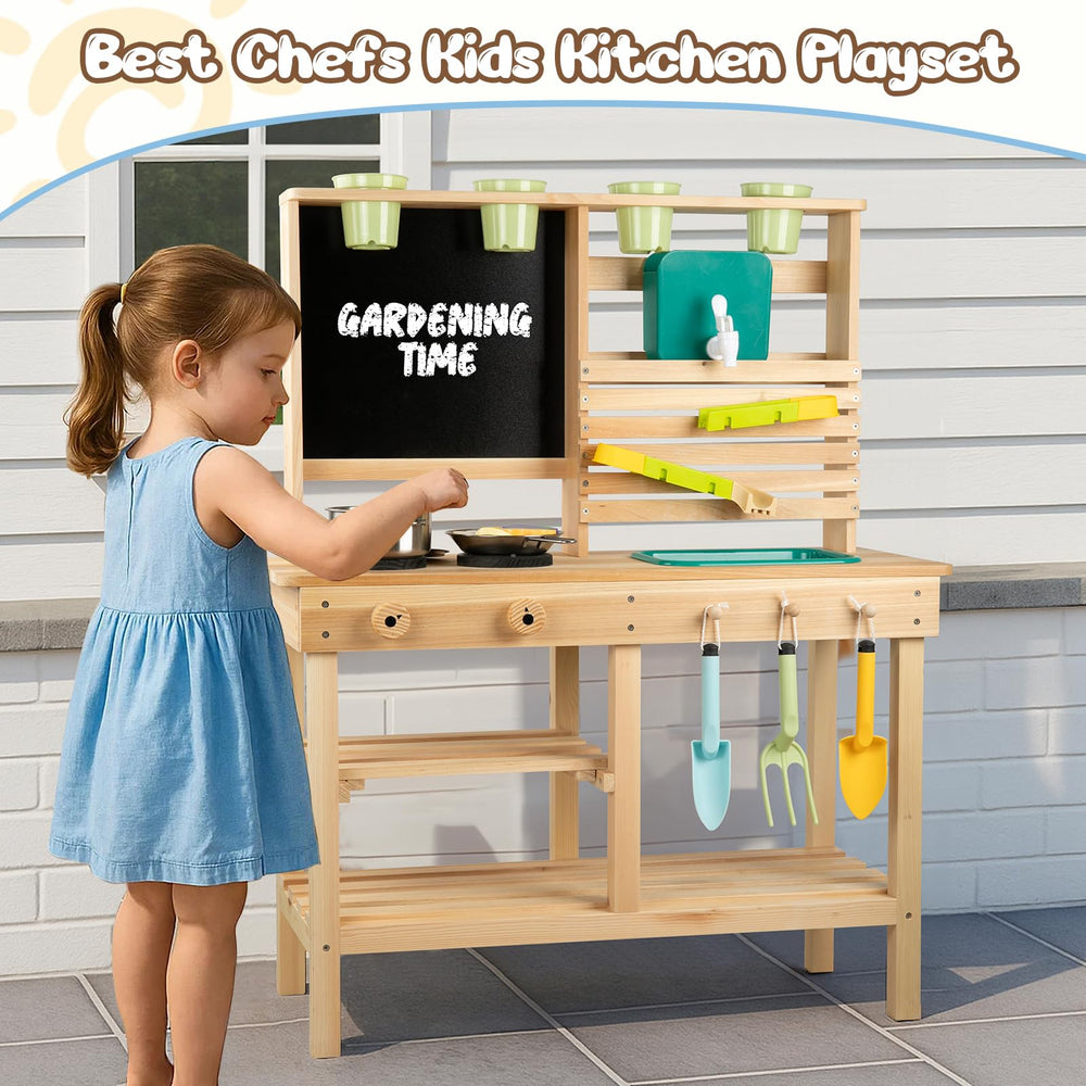 DREAM BUILDING mud kitchen makes a memorable outdoor gift that sparks creative play