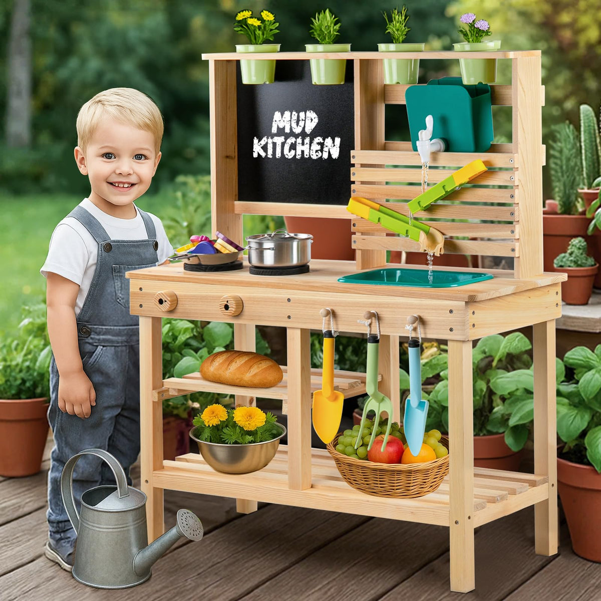 DREAM BUILDING mud kitchen outdoor sink imagery for imaginative water play and messy exploration
