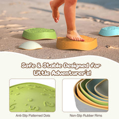 Dream Building stepping stones hand and foot pads support balance training in everyday play