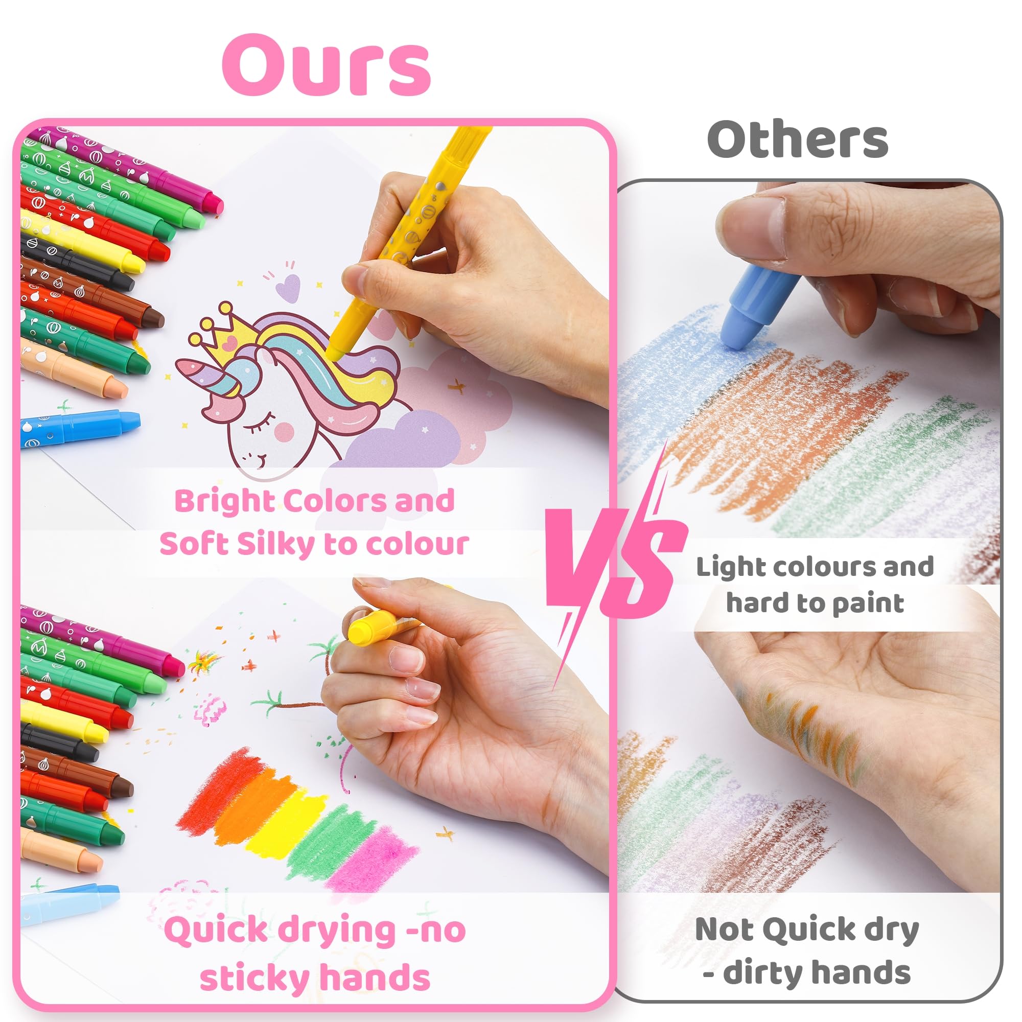 DreamCandy 24 vivid twistable colors spark imagination in kids