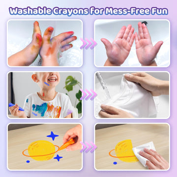 DreamCandy rocket and fish shapes in kid's grip, comfortable coloring