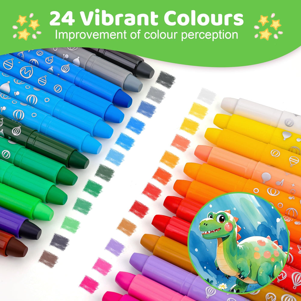 DreamCandy crayons designed for small hands and comfy grip