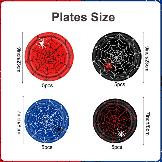 DreamCatching spider plates 7 inch ideal for kids meals and portions