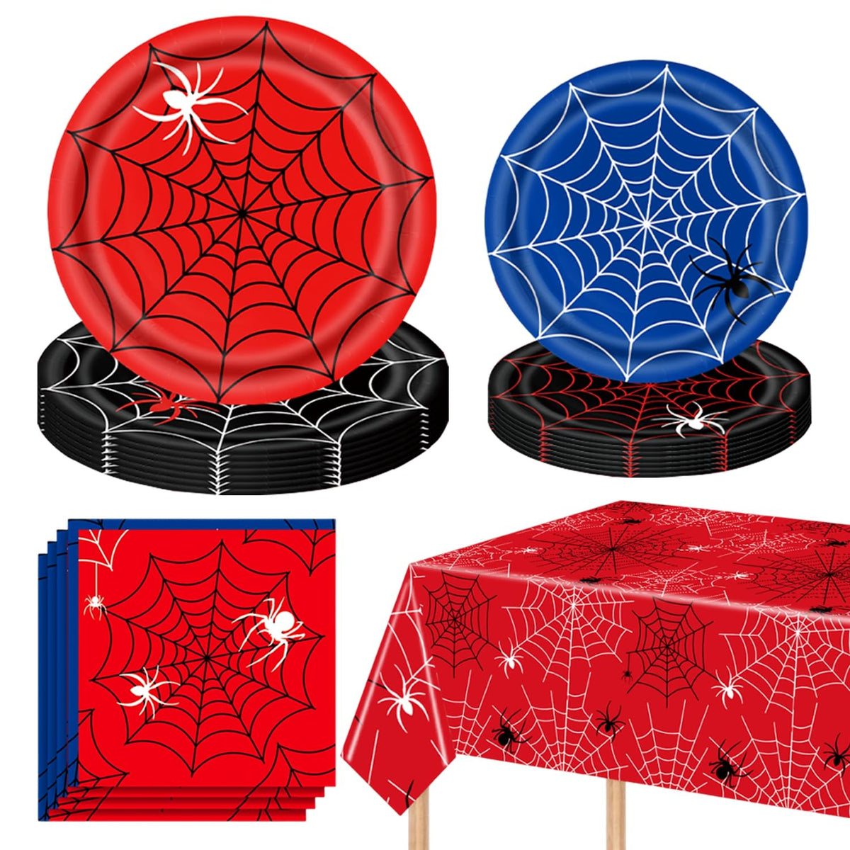 DreamCatching spider plates 9 inch for a festive party setup with quick cleanup