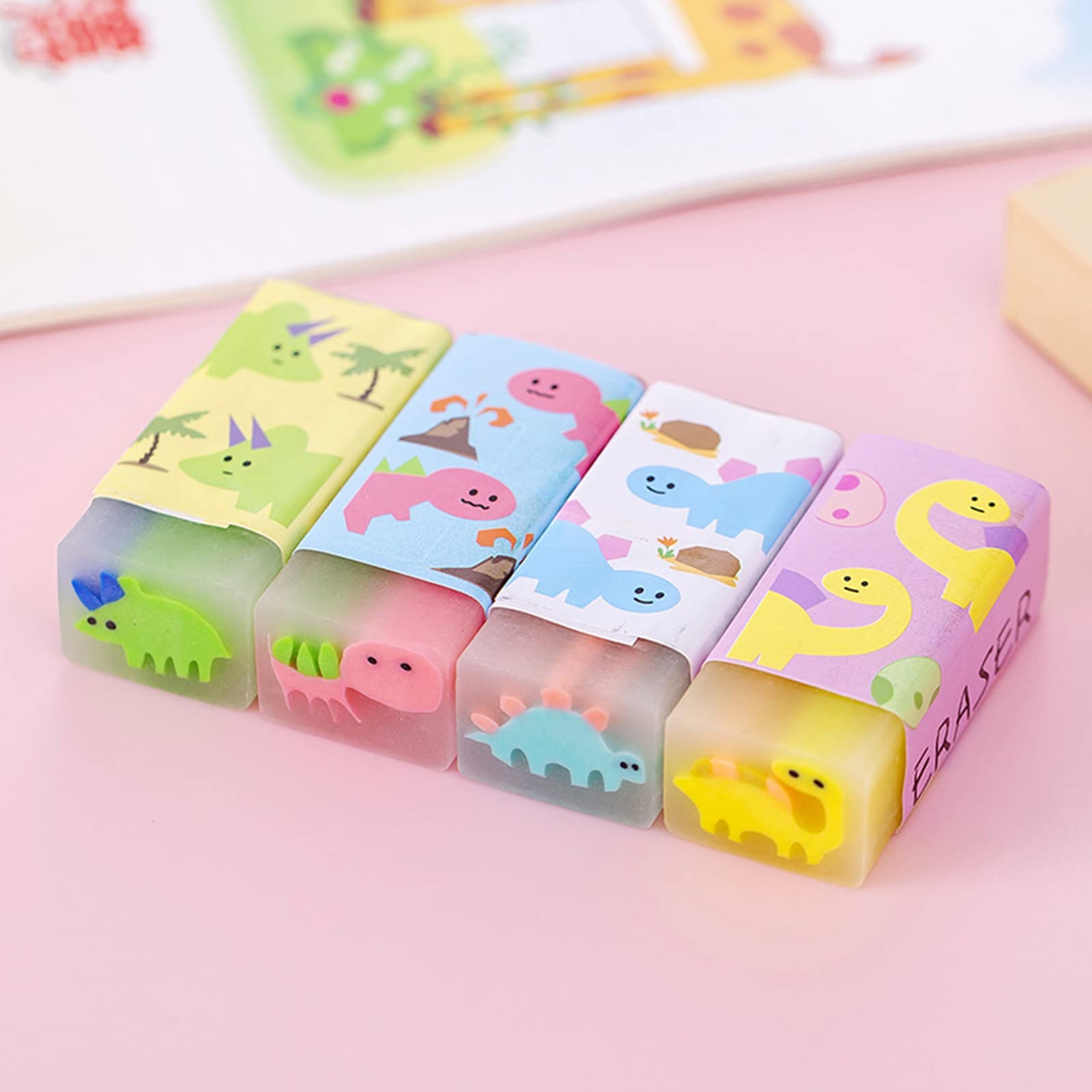 Dreamm dinosaur erasers—fun designs brighten study sessions.