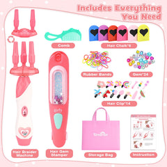 Dreamon automatic braider creating a neat braid quickly