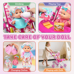 Dreamon two outfit sets spark creativity through quick doll clothing changes.