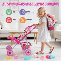 Dreamon stroller sunshade folds smoothly, protecting little explorers on pretend outdoor walks.
