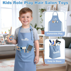 Dreamon Barber Shop Playset scissors-comb for fine motor skill practice.