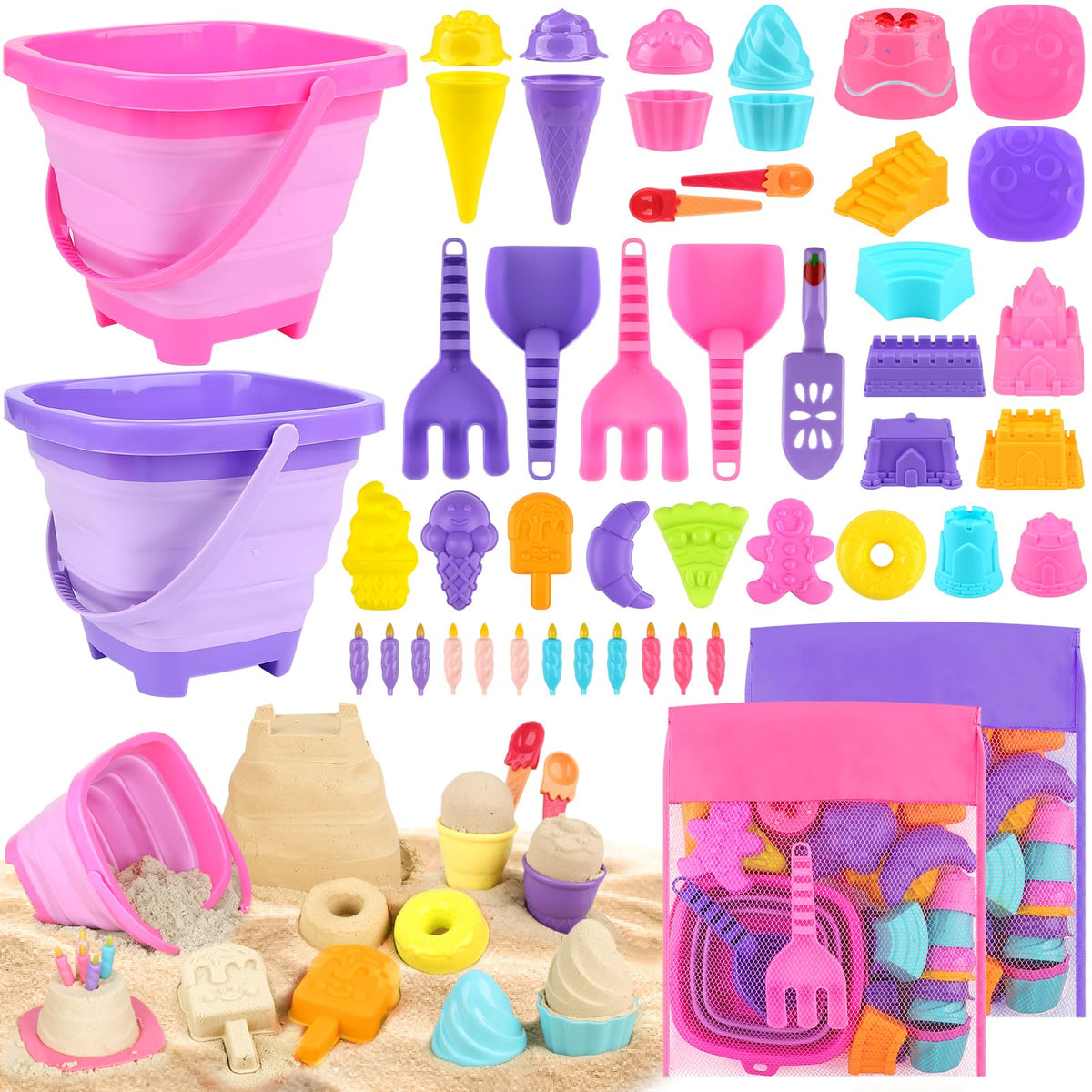 Dreamon collapsible beach bucket demonstrates portable design for easy transport.