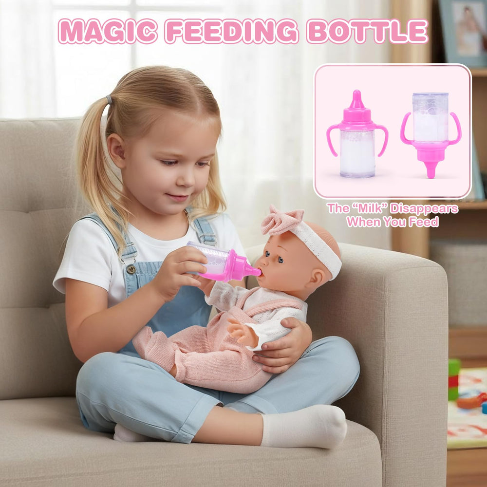 Dreamon diaper bib and lovey for realistic doll care tasks