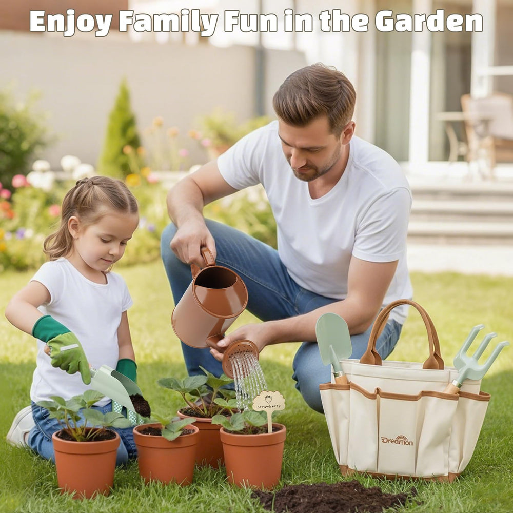 Dreamon child gloves providing soft protection for small hands while gardening