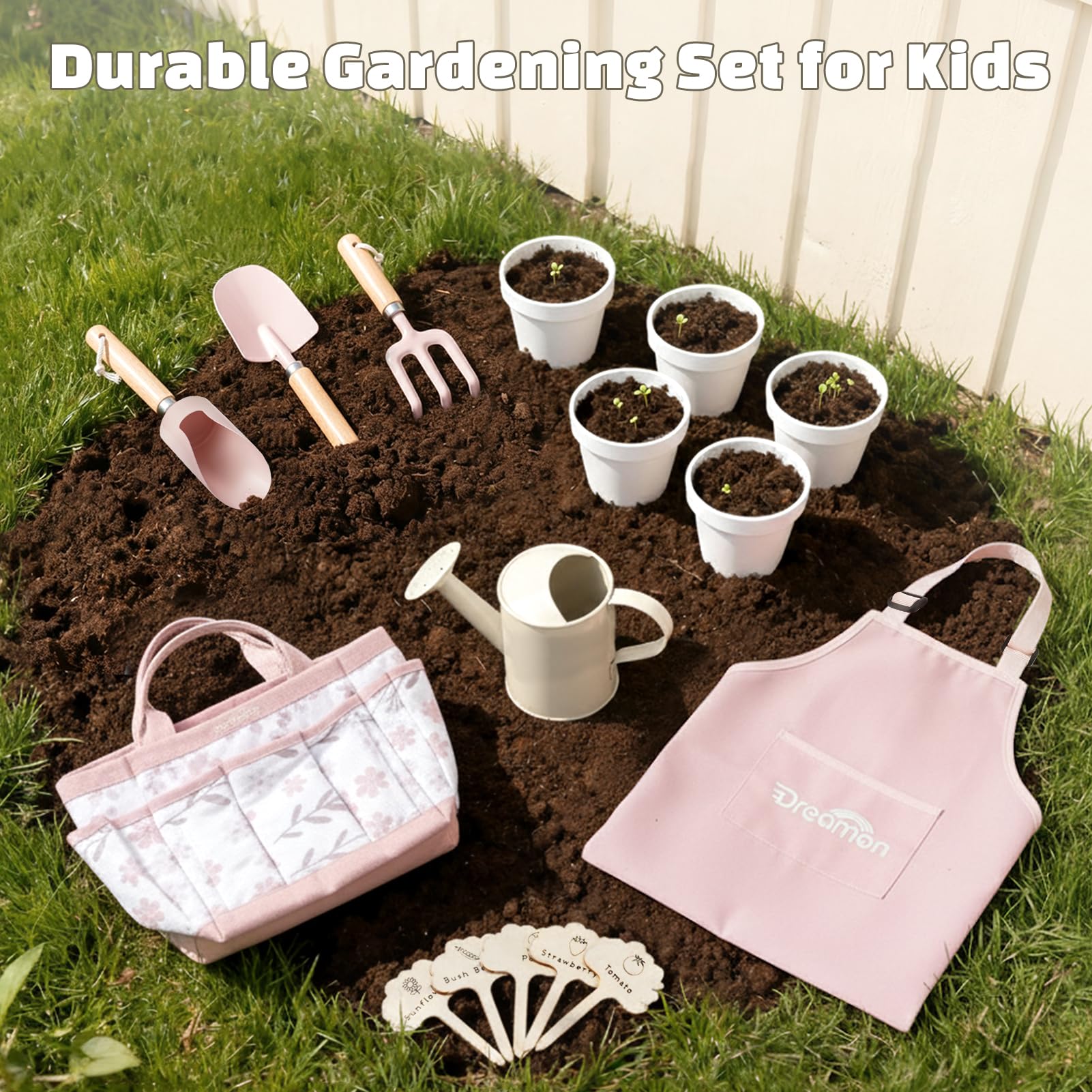 Dreamon Gardening Set transplanter aids gentle transplanting for young gardeners