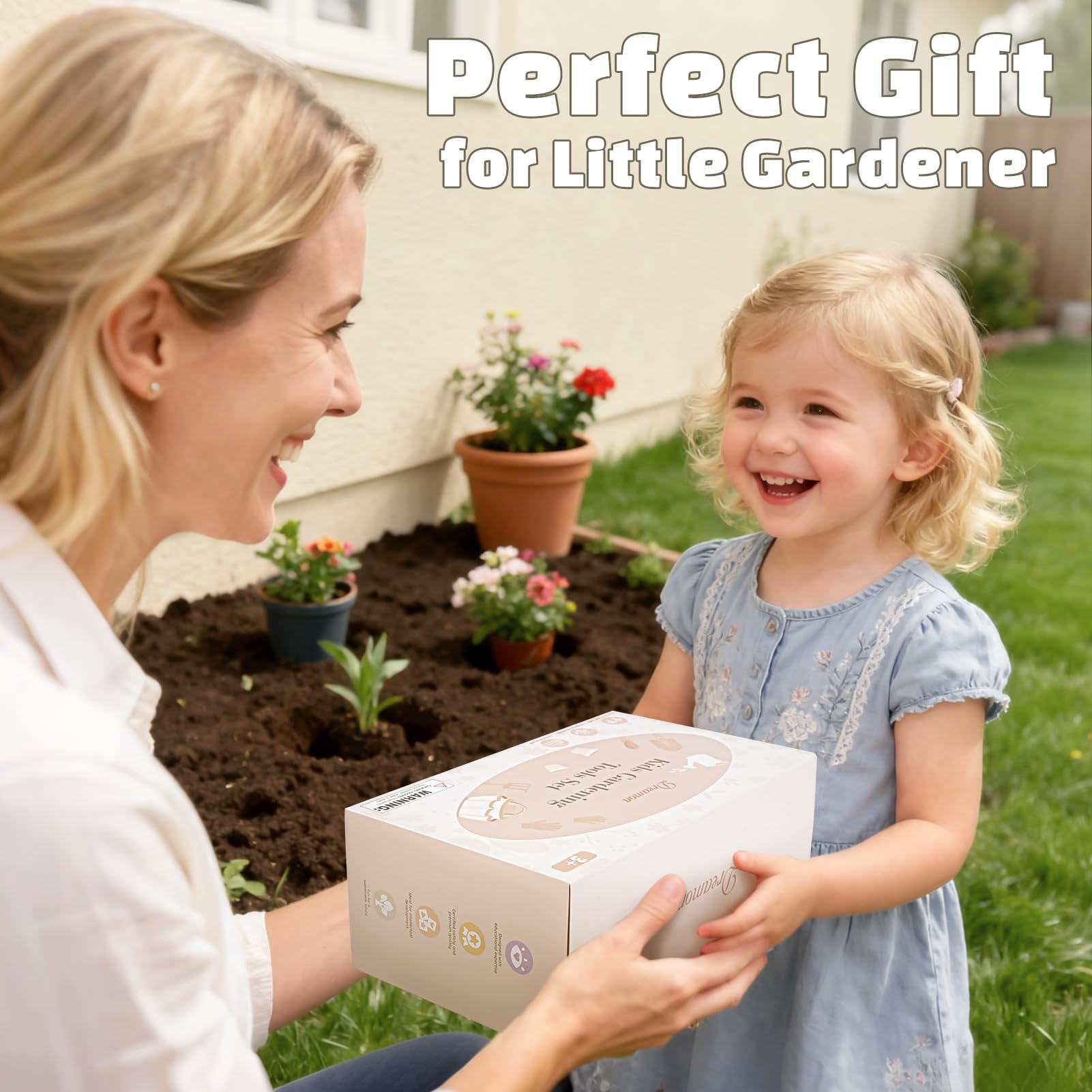 Dreamon Gardening Set watering can encourages hands-on watering in the garden