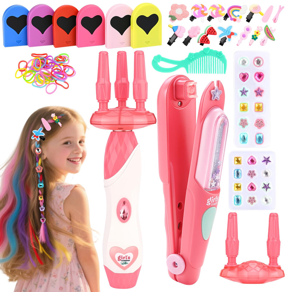 Dreamon hair gem stamper applying a reusable gem for instant shimmer