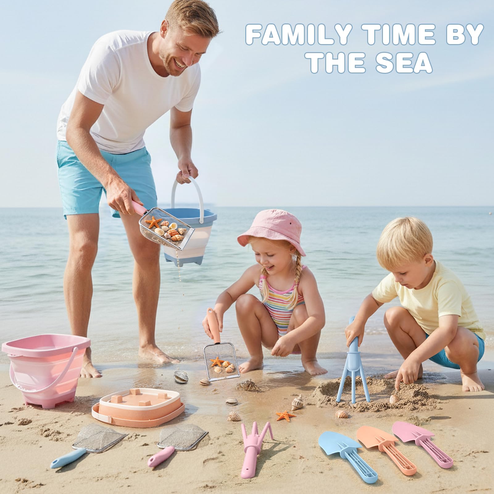 Dreamon kids beach toy set in action, ideal for families at the shore.