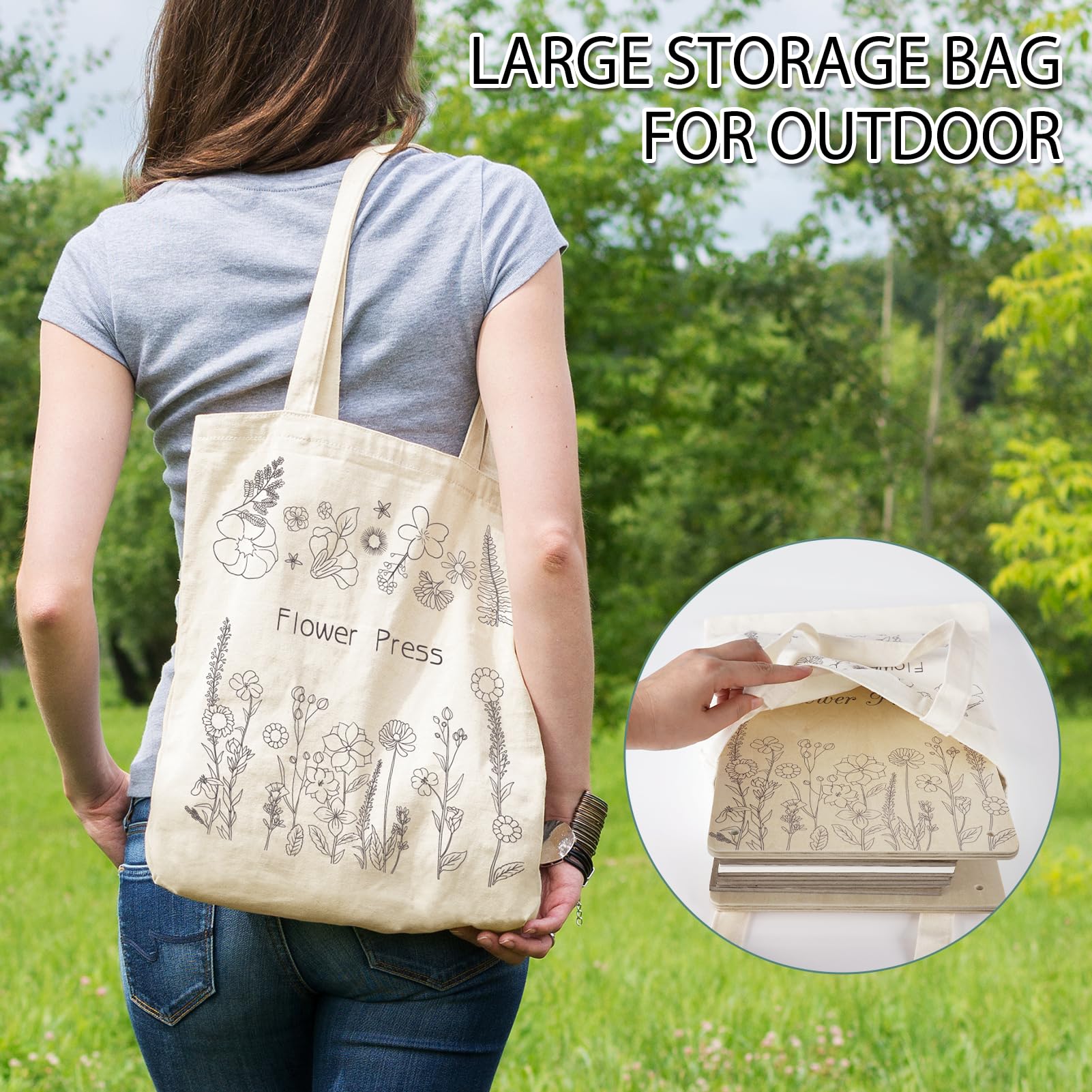 Dreamon portable storage bag keeping tools organized during outdoor pressing