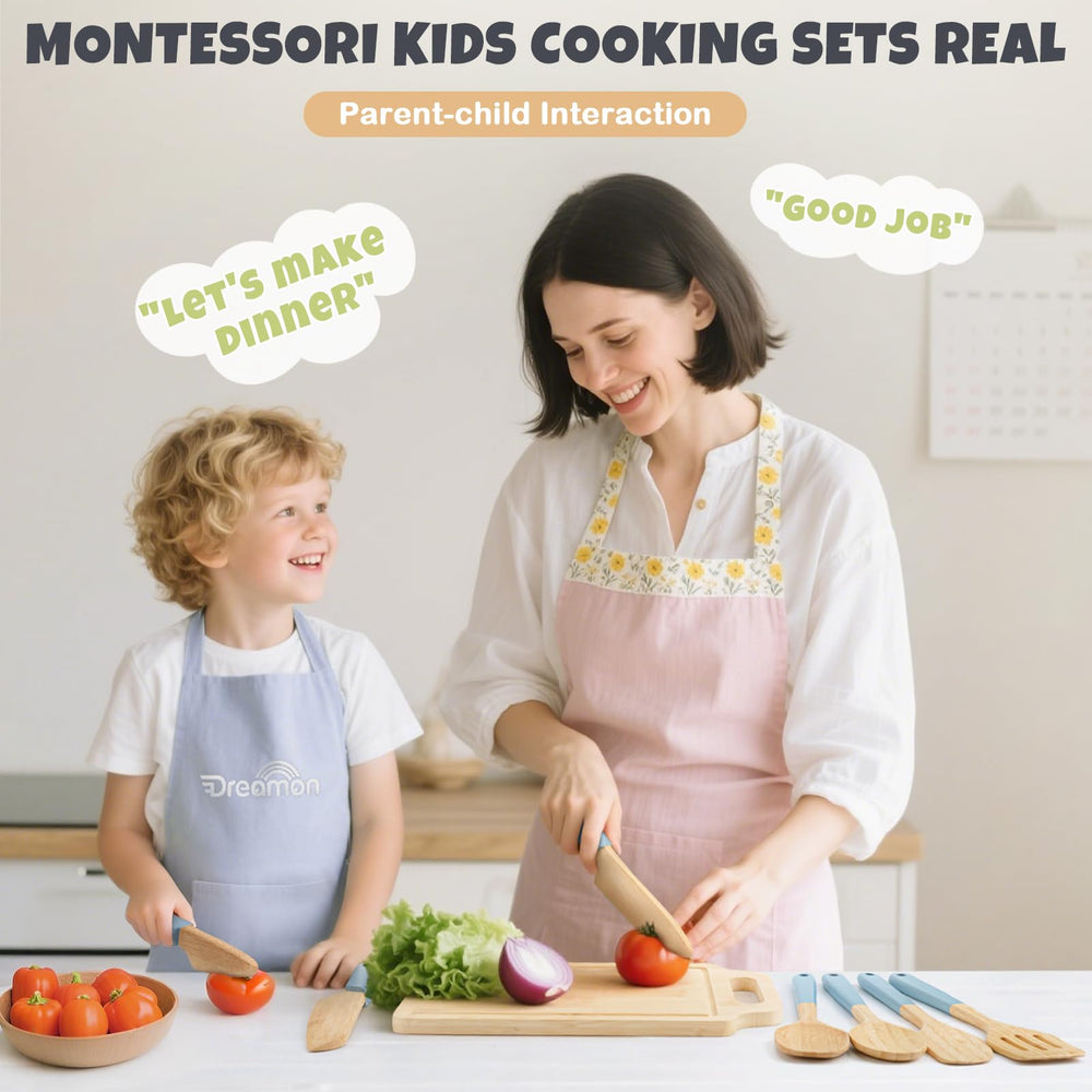 Dreamon recipe cards and storage bag, organized activity for guided cooking sessions.