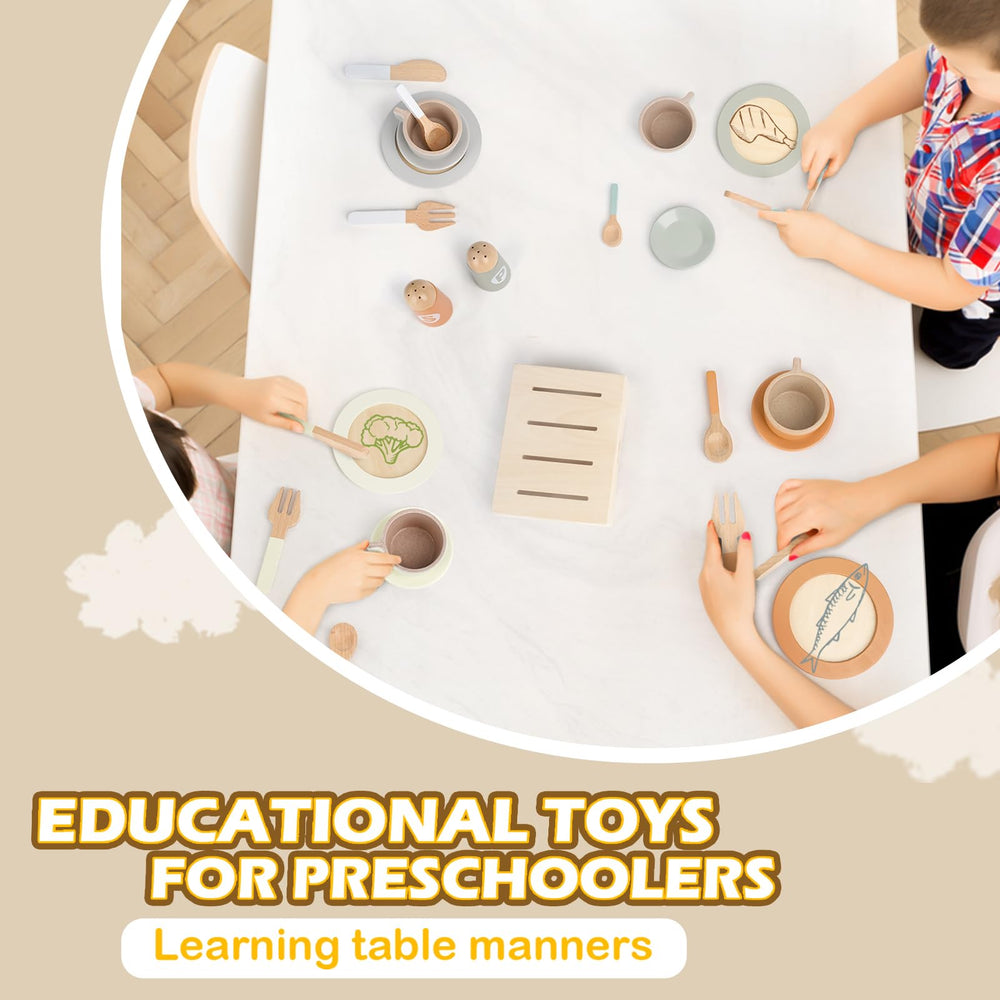 Dreamon wooden condiment shakers add authentic pretend dining details