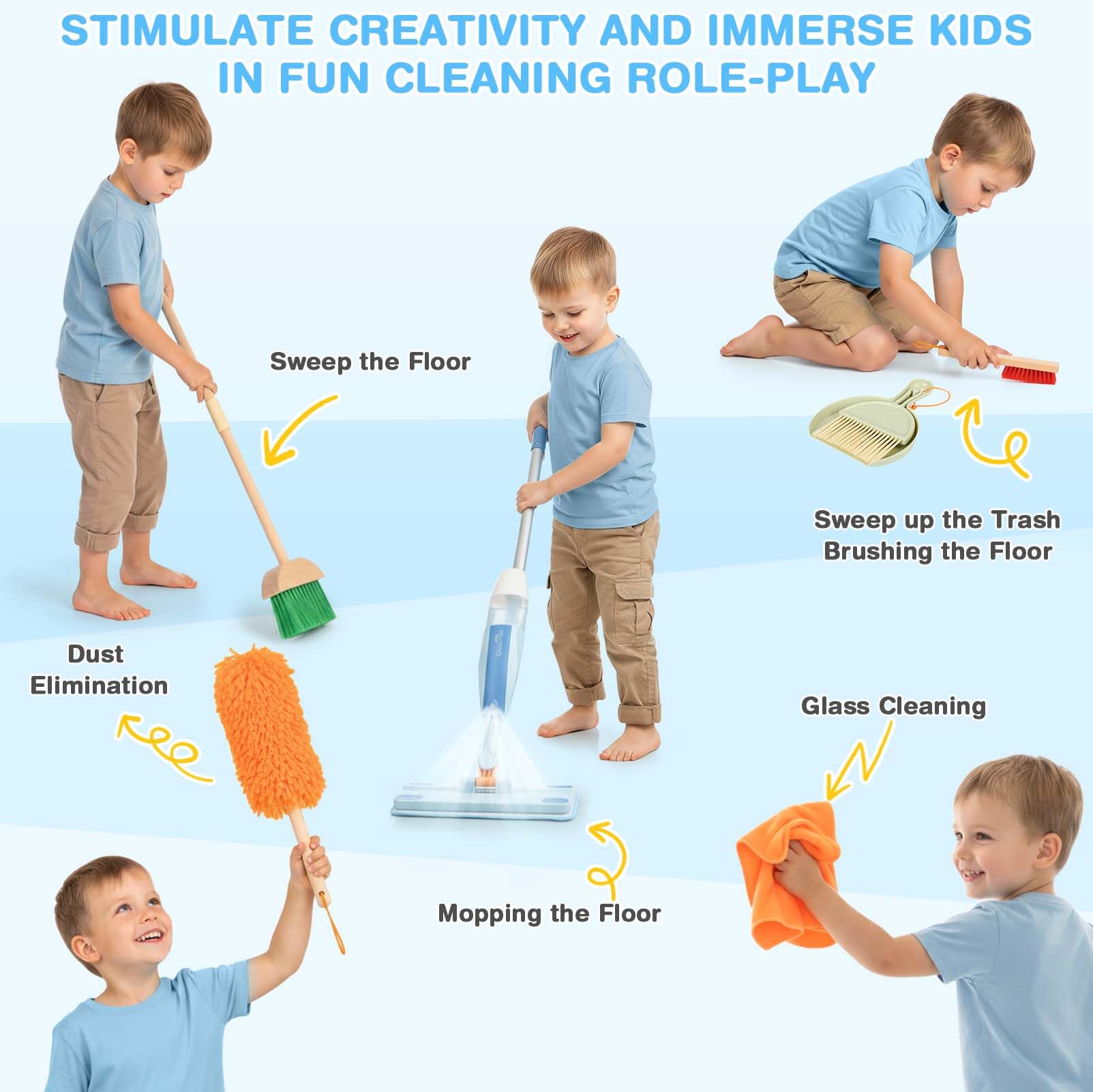 Dreamon beech wood tools highlight durability and toddler-friendly sizing for safe play.